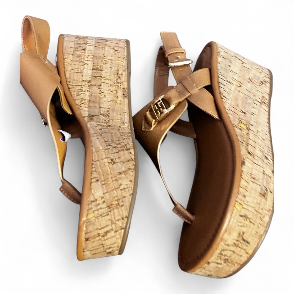 Tommy Hilfinger Tan Leather Sandals - Picture 6 of 6